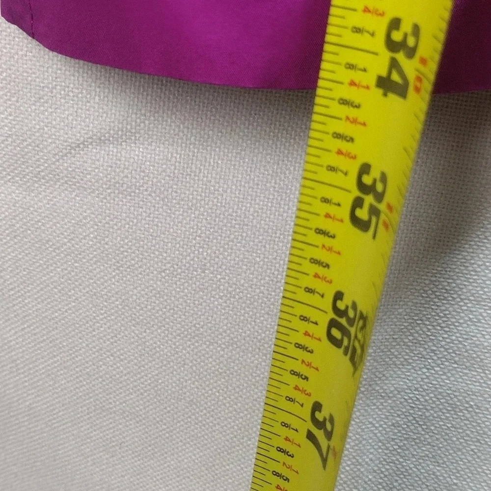 Women Kate Spade Accent Bow Fuchsia Silk Sleeveless Rear Zip Casual Dress Size 8